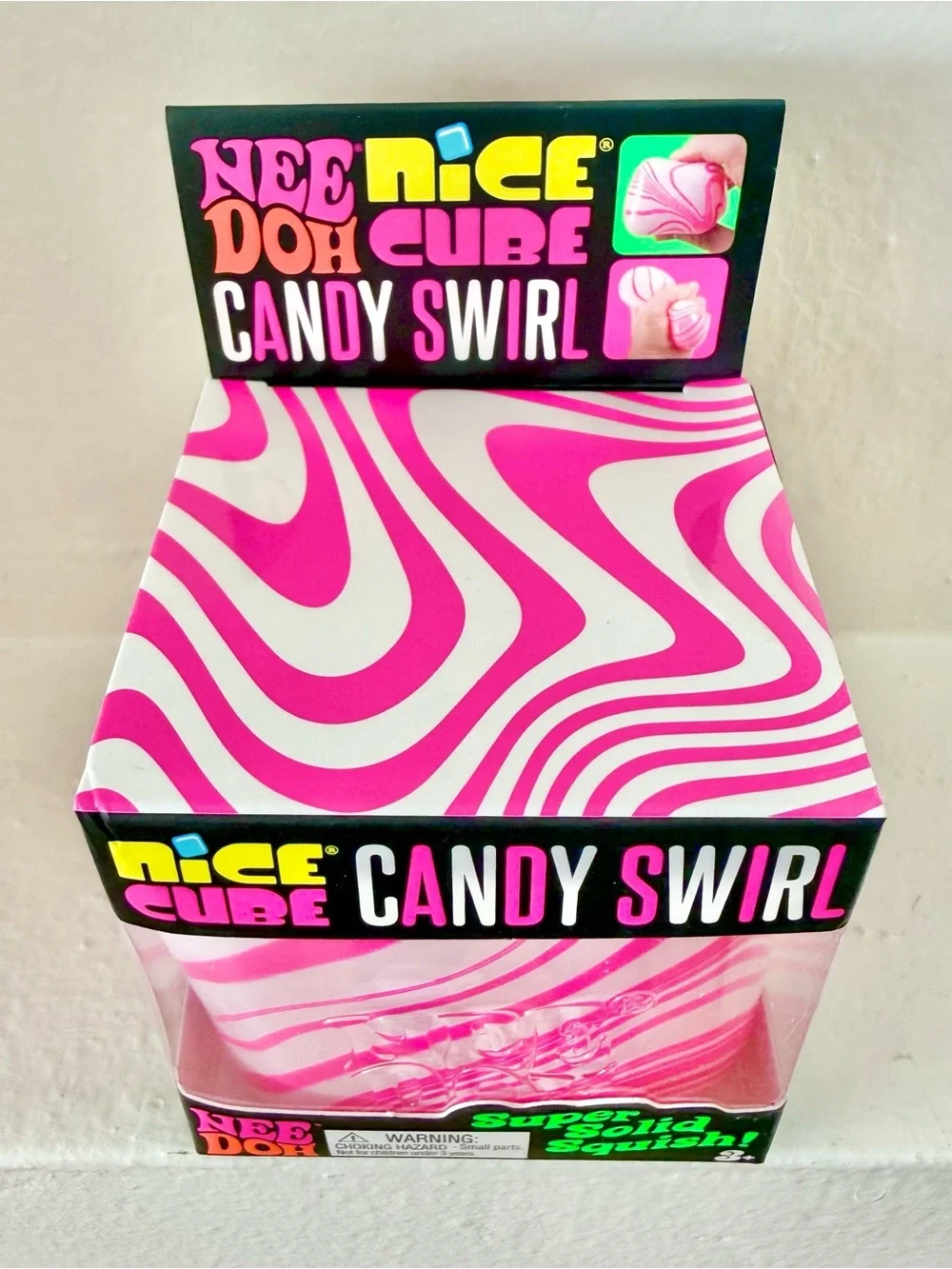 NEW! 100% AUTHENTIC Schylling Needoh NEE DOH Nice Cube CANDY SWIRL - RARE!